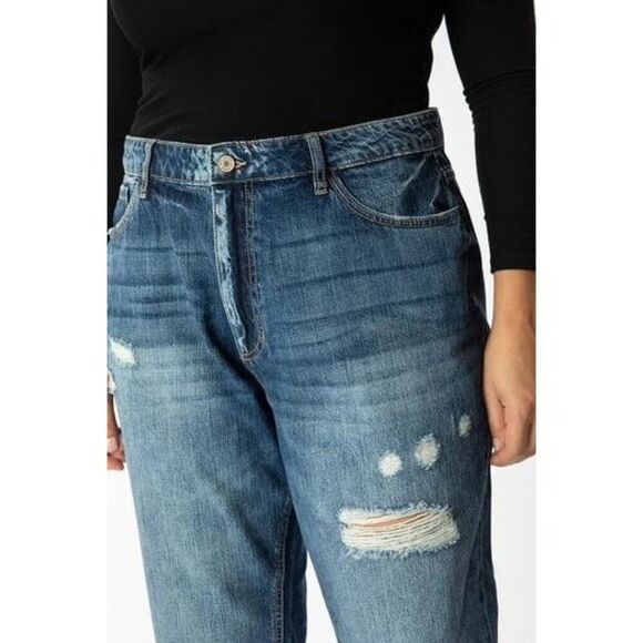 NWOT KanCan Beatrice Ultra High Rise Boyfriend Jeans - Plus Sz 3XL - Picture 4 of 14
